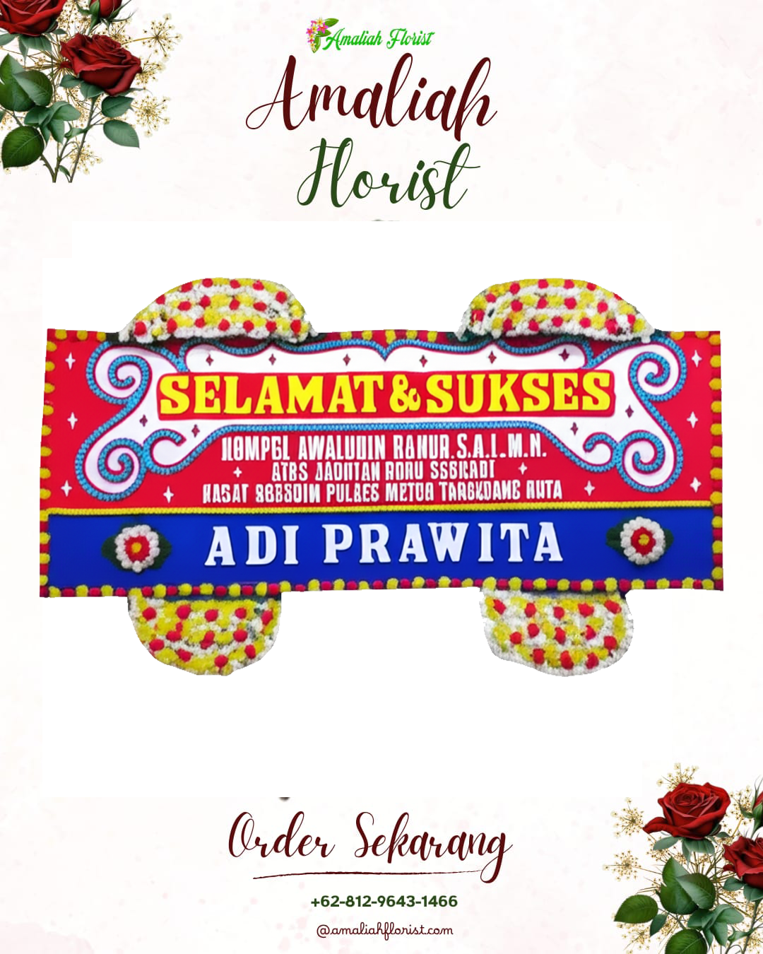 Papan Bunga Ucapan Selamat Sukawangi