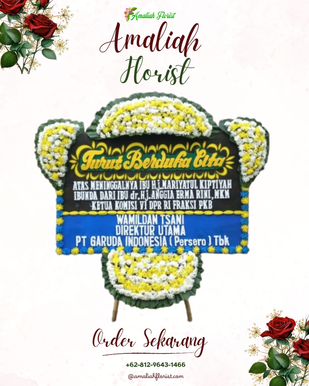 Papan Bunga Duka Sukawangi